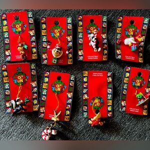Looney Tunes Collectable Christmas Tree Ornaments (set of 9) various characters
